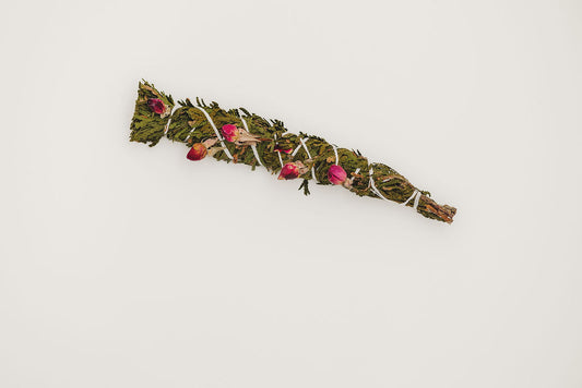 Cedar and Rose Bud Cleansing Wand